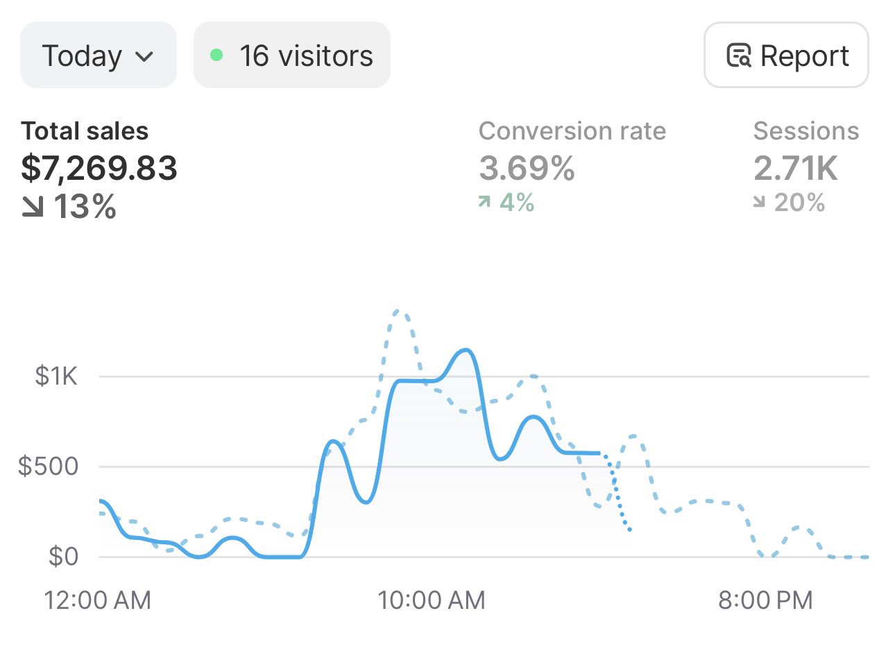Genuine Shopify sales screenshot 03 supplied by ECOMMAXADS.